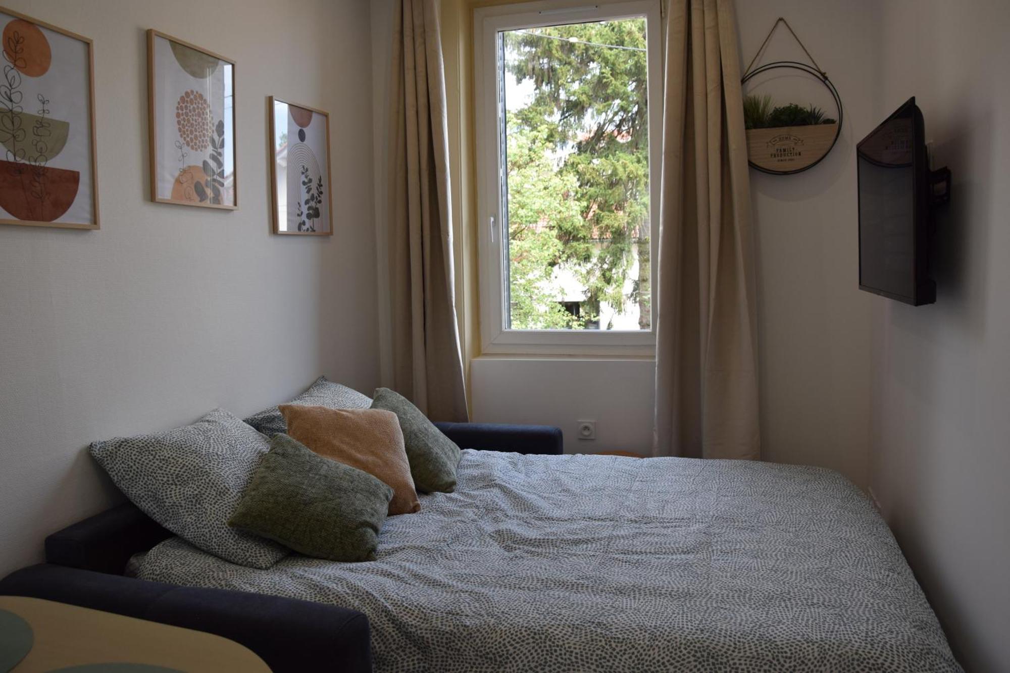 Elegant T2 A Bron, Tramway A 2Min, Box Parking, 4Personnes Leilighet Eksteriør bilde